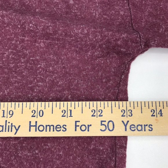 Womens Juniors XL Hoodie Sweatshirt Pullover Purple Soft Stretchy Long Sleeve - Picture 6 of 8